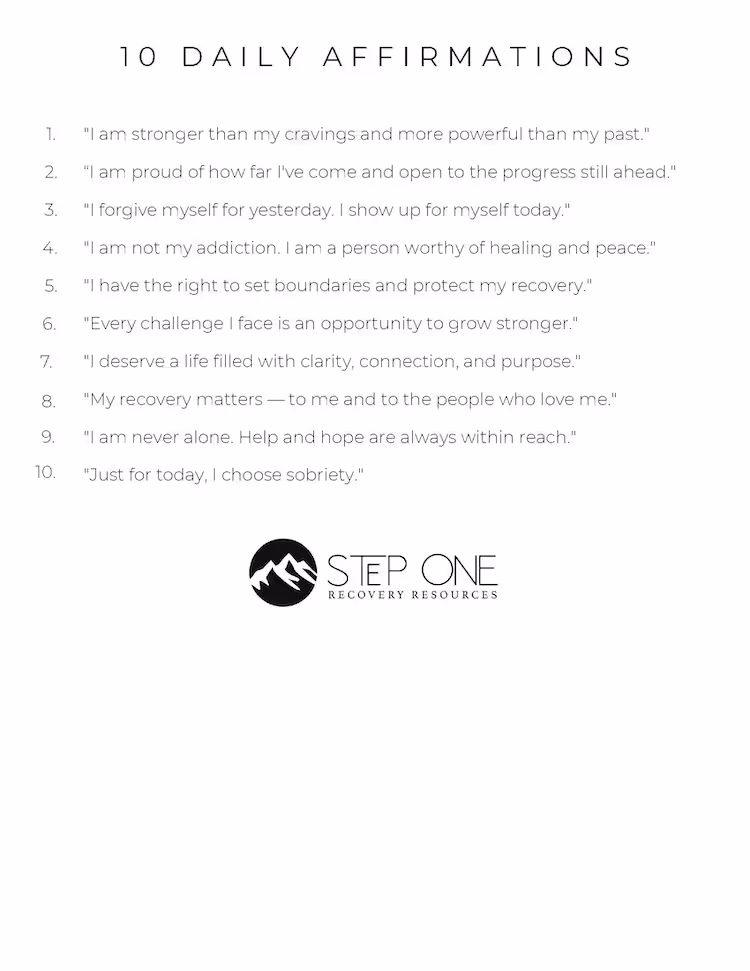 Cover of 10 Daily Affirmations